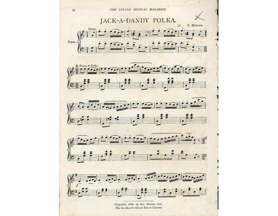 7755 | Jack A Dandy Polka - Piano Solo from The Strand Musical Magazine