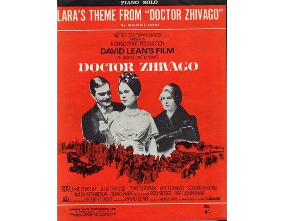 7773 | Lara's Theme from "Doctor Zhivago" -  Piano Solo