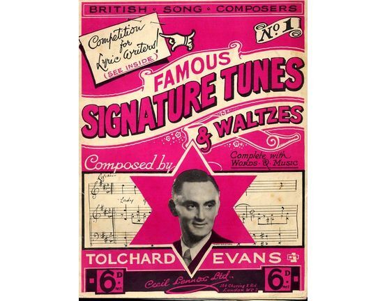 7776 | Famous Signature Tunes & Waltzes - British Song Composers No. 1 - Tolchard Evans