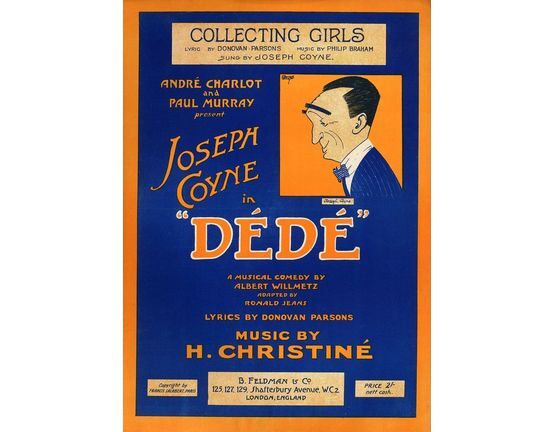 7791 | Collecting Girls - Sung by Joseph Coyne - From the Musical Comedy "Dede"