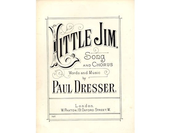 7800 | Little Jim - Song and Chorus - Paxton Edition No. 787