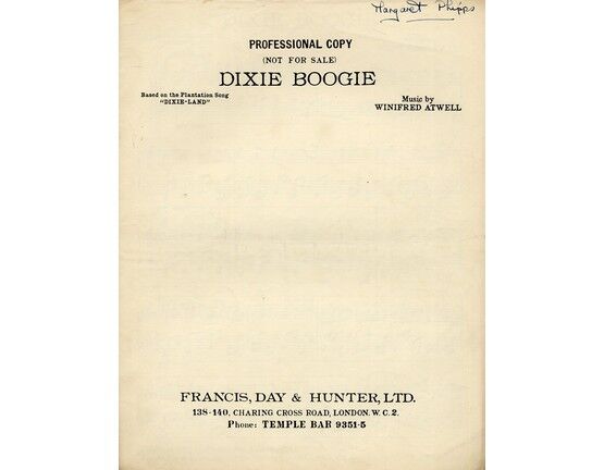 7805 | Dixie Boogie - As performed by Winifred Atwell