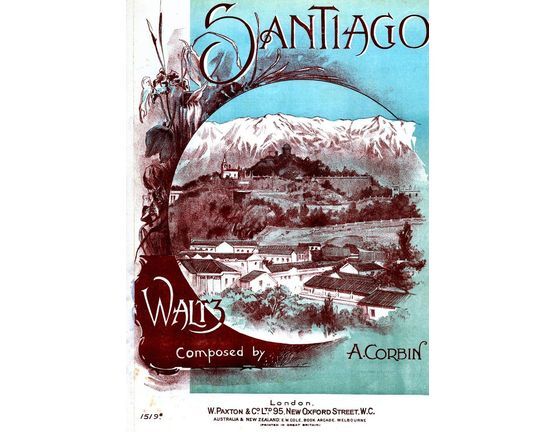 7814 | Santiago - Waltz - For Piano Solo - Paxton edition No. 1519