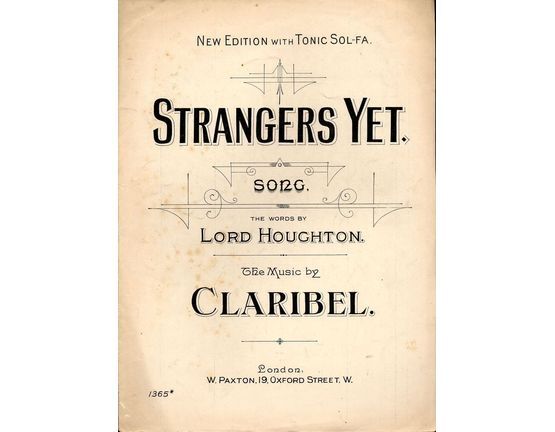 7816 | Strangers Yet - Song - New Edition with Tonic Sol - Fa
