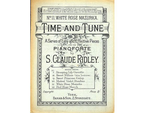 7817 | White Rose Mazurka - Time and Tune Series of Easy and Effective Pieces for Pianoforte No.11