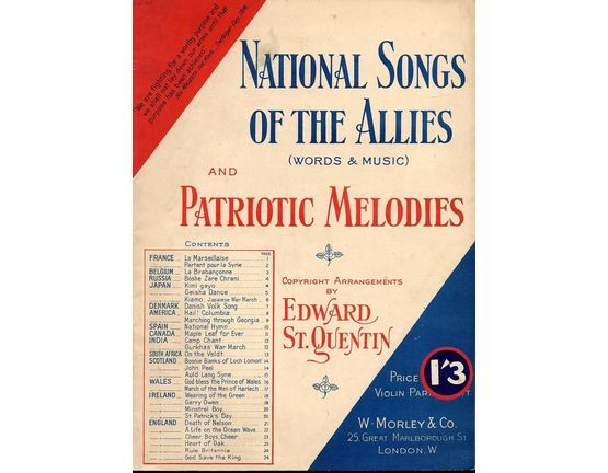 7824 | National Songs of the Allies and Patriotic Melodies