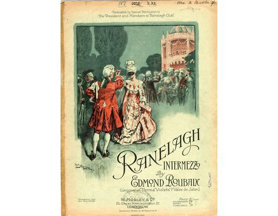 7824 | Ranelagh Intermezzo - Dedicated by Special Permission to The President and Members of Ranelagh Club - For Piano Solo