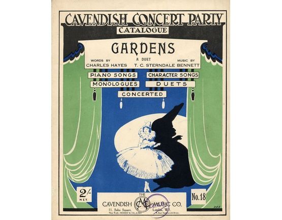 7833 | Gardens - A Vocal Duet - Cavensdish Concert Party Catalogue No. 18