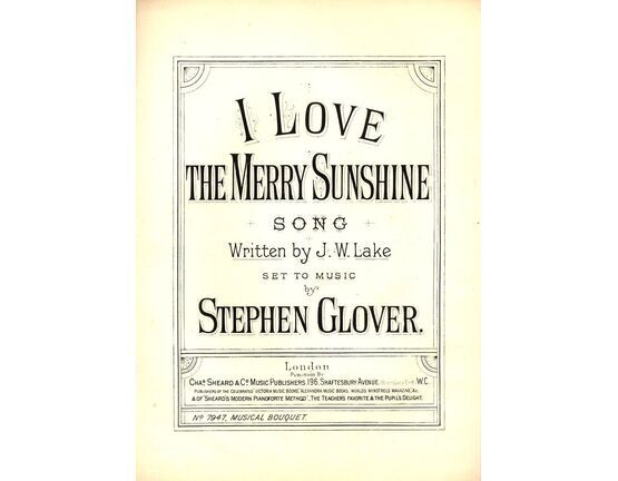7842 | I Love The Merry Sunshine - Song