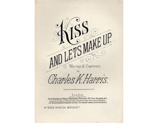 7843 | Kiss and lets Make Up - Musical Boquuet No. 8938