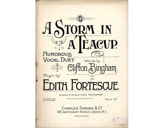7856 | A Storm in a Teacup - Humorous Vocal Duet