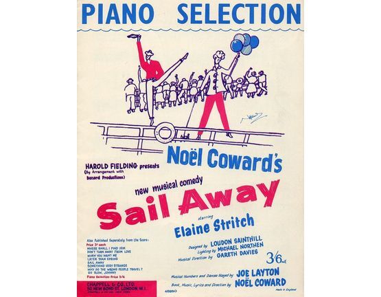 7857 | Sail Away - Piano Selection from Noel Cowards Musical Comedy starring Elaine Stritch