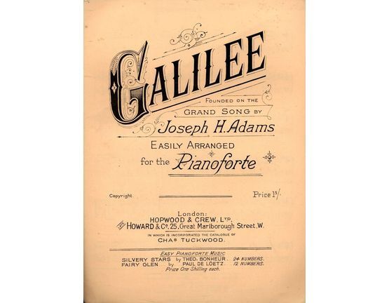 7858 | Gaililee - Founded on the Grand Song - For Pianoforte