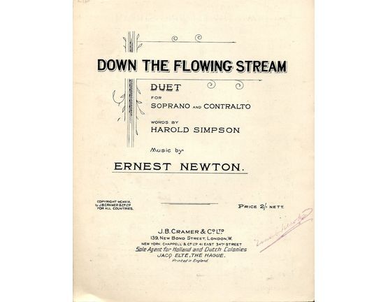 7862 | Down the flowing stream - Duet for Soprano and Contralto