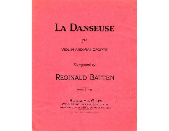7864 | Batten - La Danseuse - For Violin and Piano
