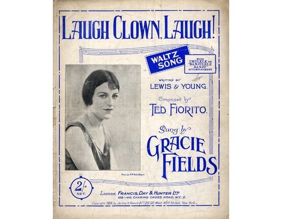 7867 | Laugh Clown, Laugh -  Waltz Song featuring Gracie Fields