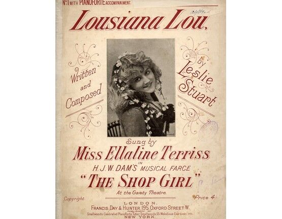 7880 | Lousiana Lou - Song  featuring Miss Ellaline Terriss in "The Shop Girl"