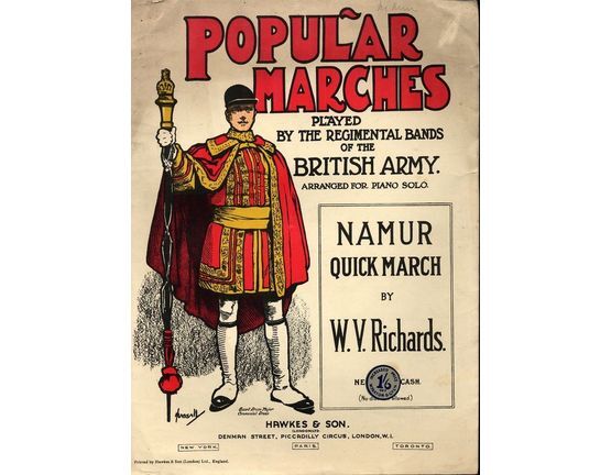 7881 | Namur - Quick March - For Piano Solo - Popular Marches played by Regimental Bands of the British Army series