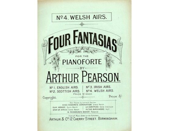 7901 | Fantasia on WElsh Airs - No. 4 from Four Fantasias for the Pianoforte Series