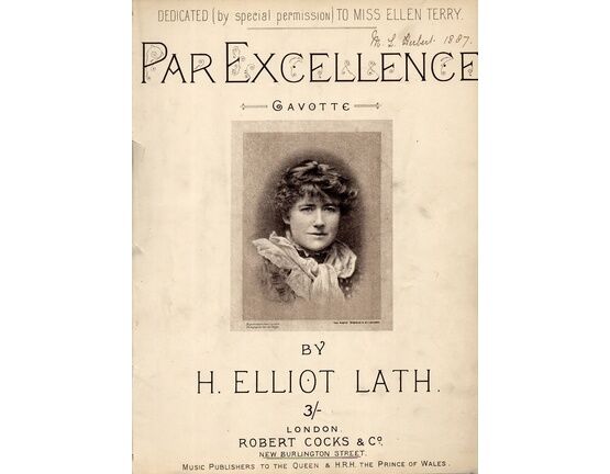 7934 | Par Excellence - Gavotte for Piano - Featuring Miss Ellen Terry