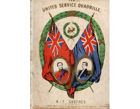 7934 | The United Service Quadrille ("the girl I left behind me") - By A. F. Godfrey (B. M. Coldstream Guards)