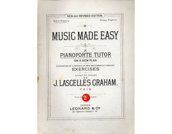 7937 | Music Made Easy - A Pianoforte Tutor on a New Plan Consisting of a Series of New and Carefully Graded Exercises - New and Revised Edition - English Fi