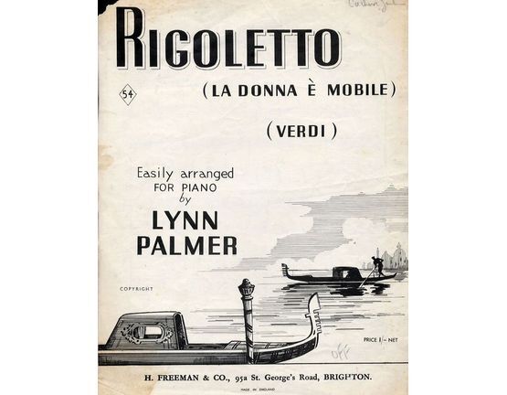 7948 | Rigoletto (La Donna E Mobile) - Piano Solo - Easily arranged