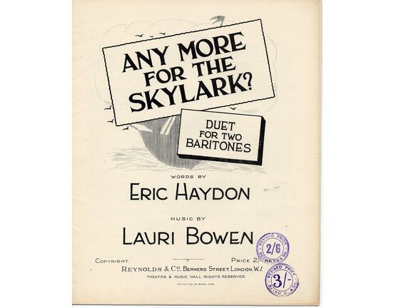 7955 | Any More for the Skylark? - Duet for two Baritones