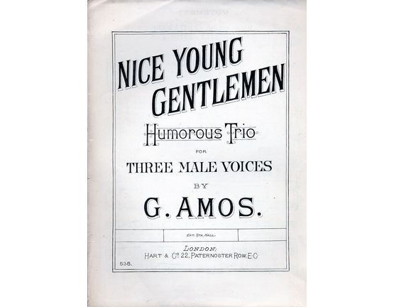 7972 | Nice Young Gentlemen - Humorous Trio for Three Male Voices