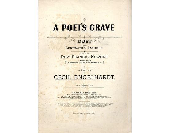 7979 | A poets Grave - Vocal Duet for Contralto & Baritone