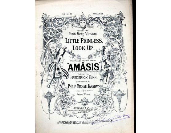 7981 | Little Princess, Look Up! - Song - From the successfull Opera "Amasis" - In the key of A major for higher voice