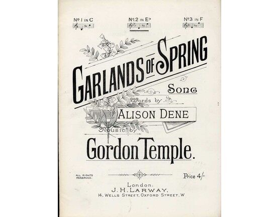 7987 | Garlands of Spring - Song in the key of E flat major for Medium Voice