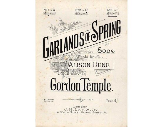 7987 | Garlands of Spring - Song in the key of F major for High Voice