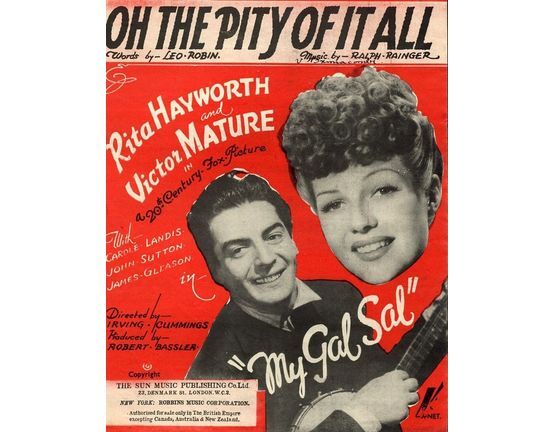 8063 | Oh the pity of it all - From "My Gal Sal" -  Rita Hayworth, Victor Mature
