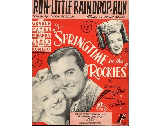 8063 | Run Little Raindrop Run from "Springtime in the Rockies" - Carmen Miranda, Betty Grable, James Romero