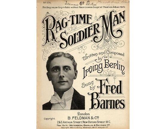 8068 | Rag Time Soldier Man - Song featuring Fred Barnes
