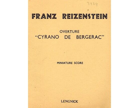 8069 | Franz Reizenstein - Cyrano de Bergerac - Overture - Miniature Orchestral Score