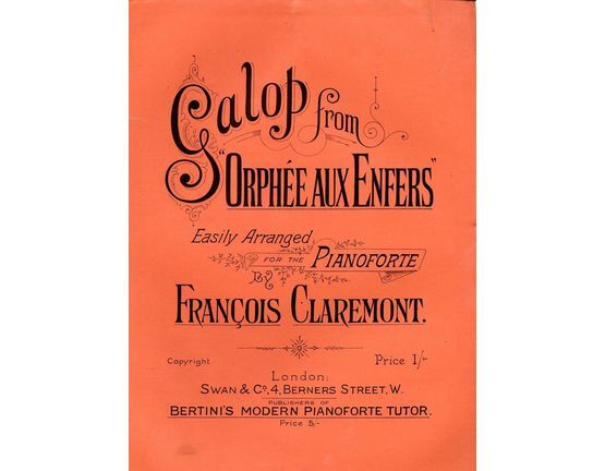 8070 | Galop from "Orphee aux Enfers" - Easily arranged for Pianoforte