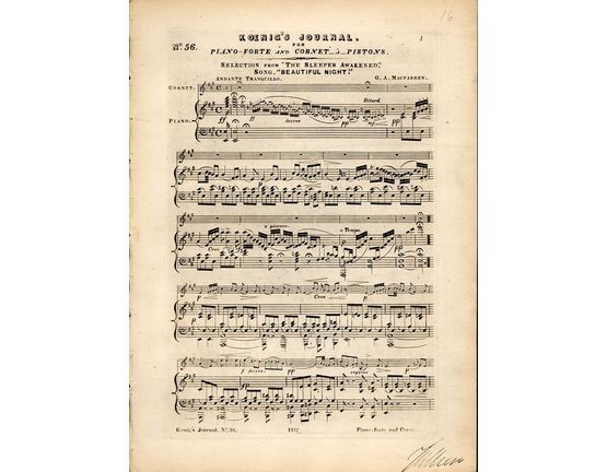 8116 | Koenigs Journal - No. 56 - For Cornet a Pistons/Piano