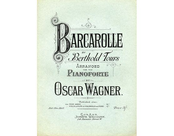 8194 | Barcarolle - For Pianoforte