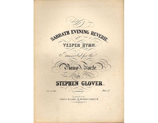 8194 | Sabbath Evening Reverie - Vesper Hymn for the Pianoforte