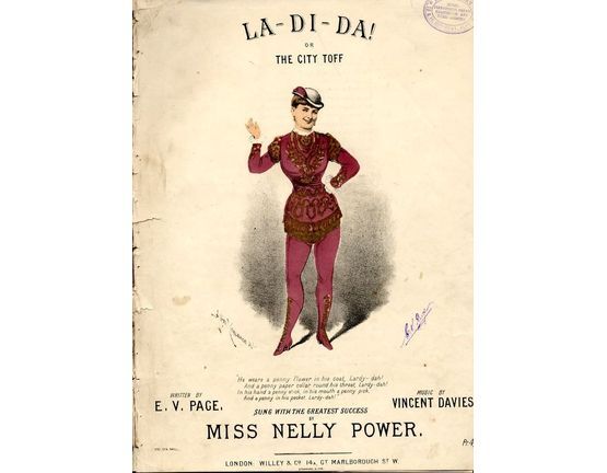 8203 | LA - DI - DA or The City Toff - Song sung by Miss Nelly Power