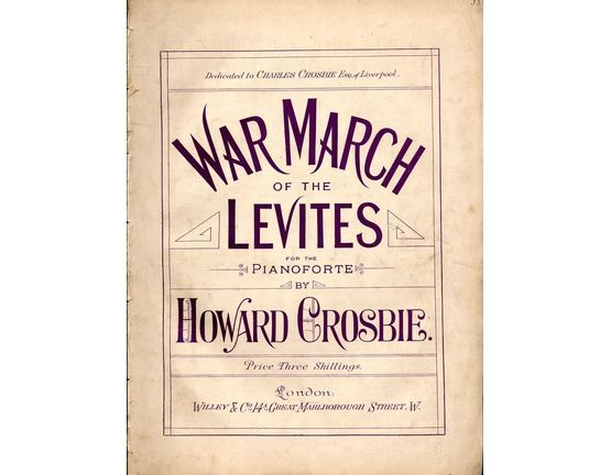 8203 | War March of the Levites - For the Pianoforte - Dedicated to Charles Crosbie Esq. of Liverpool