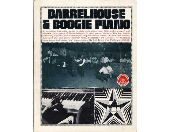 8221 | Barrelhouse & Boogie Piano - An Guide to Blues Style Piano with Complete Transcriptions of the Recordings of 22 Piano Greats, Discography and Exercise