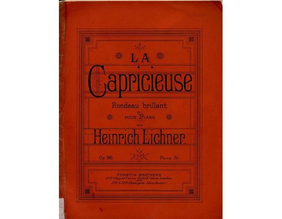 8225 | La Capricieuse - Rondeau brillant pour Piano - Op. 86