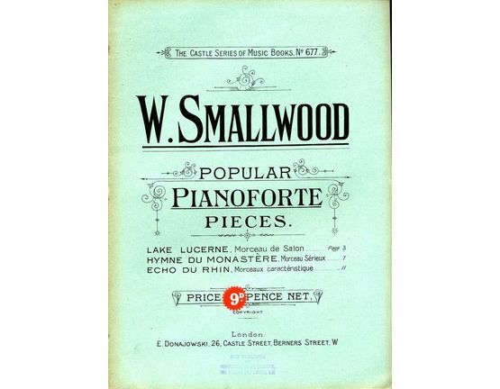 8237 | Popular Pianoforte Pieces - The Castle Music Series No. 677