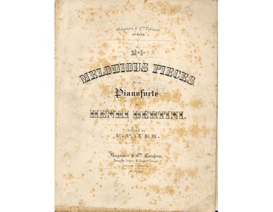 8239 | 24 Melodious Pieces for the Pianoforte - Augener and Co. edition No. 8058