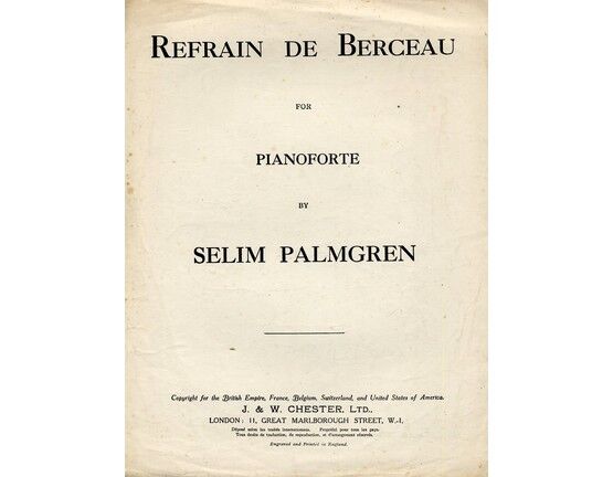 8241 | Refrain De Berceau - Piano Solo