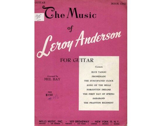 8250 | The Music of Leroy Anderson - For Guitar - Book One