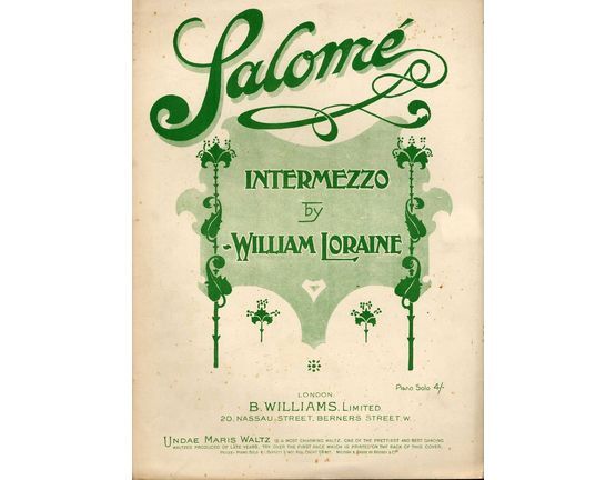 8262 | Salome -  Intermezzo for piano